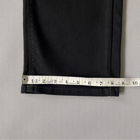 Lee Perfect Fit Black Straight Leg Denim Jeans Women’s Size 16 Short EUC - Picture 11 of 12